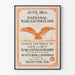 Vintage Poster Nationale Oorlogsbesparingsdag - Patriottische Muurdecoratie