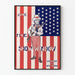 Vintage poster 'June The Show Window' Amerikaanse vlag