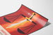 Poster Illustratie van de Balans van Justitie in Vlammen