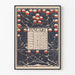 January 1896 vintage botanical style calendar poster