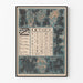 Vintage Calendar Poster October 1896 Art Nouveau Style