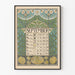 Vintage kalenderposter september 1899 met botanisch decor