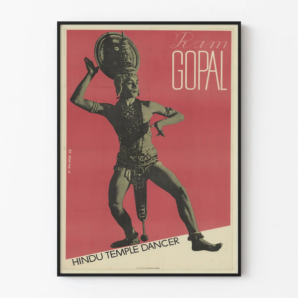 Poster Danseur van de Hindoe Tempel Ram Gopal