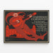 Vintage Carnival Poster at the Stadthalle Elberfeld — framed artwork on a wall