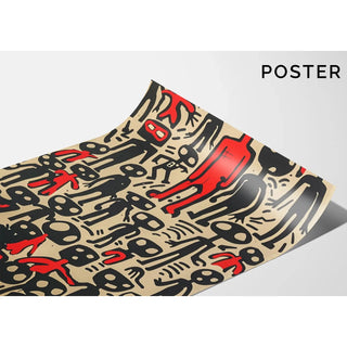 Pop Art Poster - Abstrakte Figuren