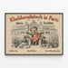 Kladderadatsch Poster at the Paris Industrial Exhibition — framed artwork on a wall