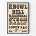 Vintage poster van de stoomrally Knowl Hill Maidenhead