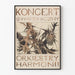 Vintage concert poster symphonic orkiestry harmonii