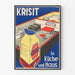 Vintage poster Krisit cleaning kitchen and home
