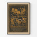 Carnival 1898 Munich Style Antique Wall Decoration Poster