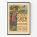 Art Nouveau Vintage Poster of Kurort Baden near Vienna