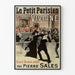 Vintage Poster Le Petit Parisien Viviane - Unpublished Grand Novel by Pierre Sales