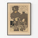 Vintage poster La Revue Blanche, artistic Parisian illustration