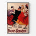 Vintage poster Folies Bergère dansers en artiesten