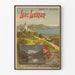 Vintage poster of Lake Geneva Jura-Simplon Railways