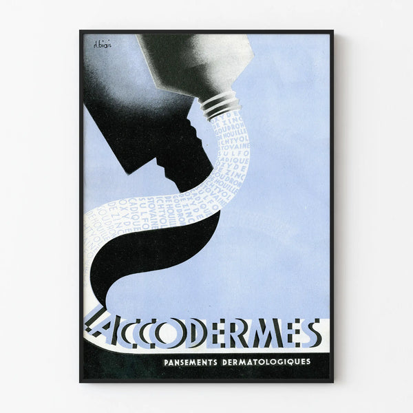 Vintage poster Laccodermes - Reclame muurdecoratie voor dermatologische doeleinden