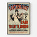 Vintage poster Lactéoline voor bad- en toiletlotion