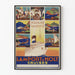 Vintage poster van Lamport & Holt Cruises met Europese en Afrikaanse bestemmingen