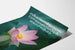 Bewustwordingsposter Laos 2010 met lotusbloemen
