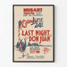 Vintage Poster Laatste Nacht van Don Juan Theater Musart