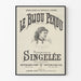 Vintage poster Le Bijou Perdu - Opéra d'A. Adam met Mademoiselle Singelée