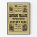 Vintage poster Le Capitaine Fracasse door Gustave Doré