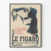 Vintage poster van het Le Figaro Parijse dagblad