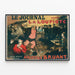 Vintage Poster The Journal publishes La Loupiote by Aristide Bruant — framed artwork on a wall