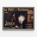 Vintage Poster Le Petit Parisien Judex Roman Cinema Arthur Bernède — framed artwork on a wall
