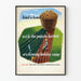 Vintage poster van de aardappeloogst op de boerderijcamping