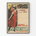 Vintage Poster Les Chansons de la Butte - Hôtel du Pacha Noir