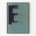 Typografische poster De Witte Nachten van Dostojevski