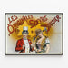 Vintage poster Les Originales Soeurs Boissier — ingelijst kunstwerk aan de muur