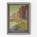Vintage poster of the Aigues-Mortes ramparts, 13th century