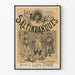 Vintage poster Les Saltimbanques opera comique Louis Ganne