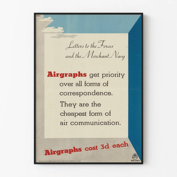 Vintage Communicatie Luchtvaart Leger en Koopvaardij Poster