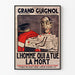 Vintage theater poster L'Homme qui a tué la mort Grand Guignol