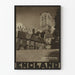 Vintage Poster of Lincoln Cathedral and Vicars Court in England
