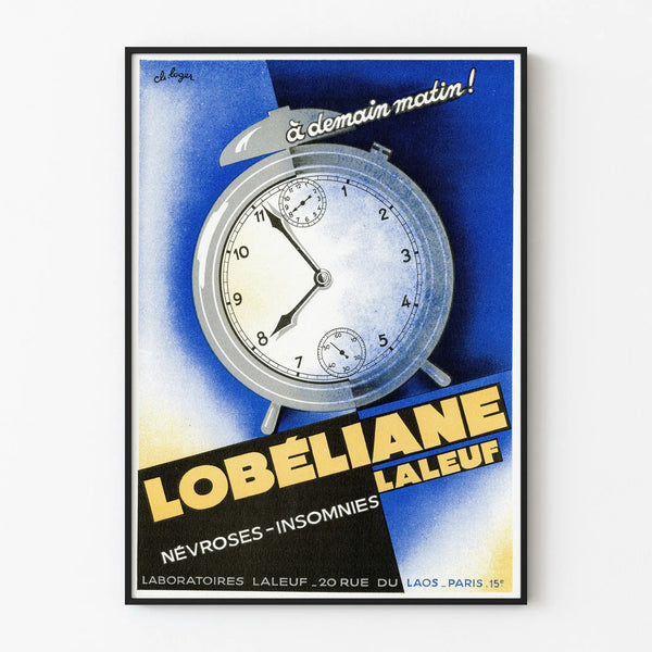 Vintage reclameposter Lobéliane door Laboratoires Laleuf