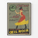 Vintage Poster L’Œil Noir - Shoe Cream Polish Advertisement