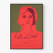 Minimalistische decoratieve poster met gezicht en typografie Verlies en Verdriet