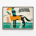 Decorative Poster of the Centaur and Fisherman - Humorous Prints — framed artwork on a wall