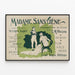 Vintage poster Madame Sans-Gêne Théâtre Victorien Sardou — ingelijst kunstwerk aan de muur