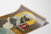 Vintage poster Magic Yeast met uil als hoofd kok