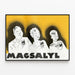 Vintage poster MAGSALYL family at the glass — framed artwork on a wall