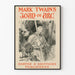 Vintage poster van Mark Twain's Jeanne d'Arc, historische wanddecoratie