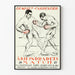 Vintage poster of Dempsey vs Carpentier boxing match 1921 - Match of the Century