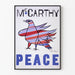 McCarthy Peace Poster with Striped Dove Wall Poster