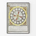 Vintage cirkelvormige poster van mechanisch spel in kleuren