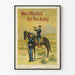 Vintage Military Recruitment Poster - Men Wanted for the Army